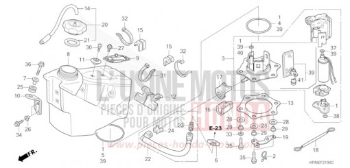 FUEL TANK CRF250RB de 2011